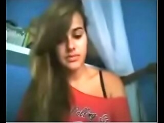 Cute Indian teen making scanty video